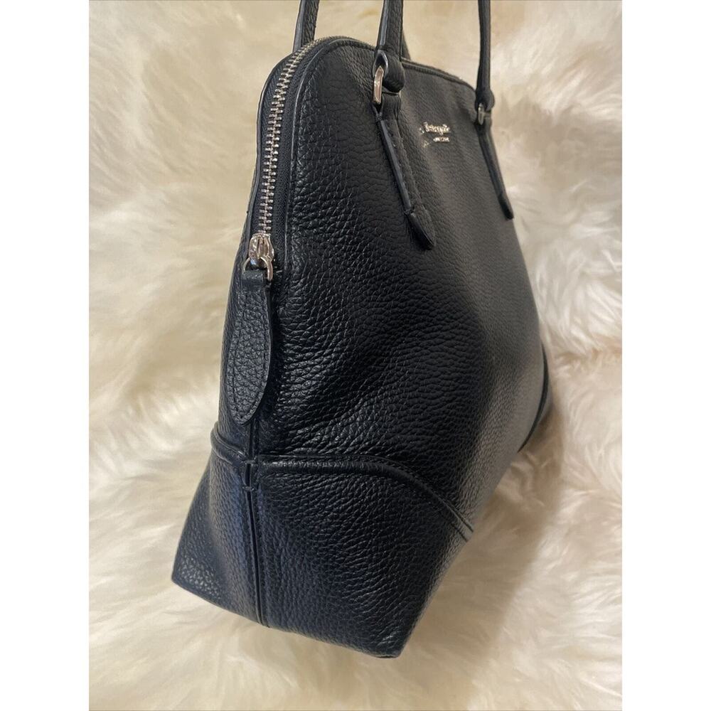 Kate Spade New York Carolyn Black Pebble Leather Shoulder Bag / Purse - Picture 2 of 8